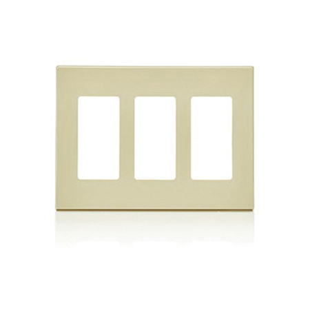 LEVITON Wallplates Iv Scrlwp Dec New Design 3G Std Size 80311-SI